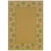 Moretti Bali Indoor/Outdoor Area Rug 606G6 Outdoor Beige Palm Tropical 2 3 x 7 6 Rectangle