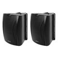 2) Rockville WET-6B 70V 6.5 IPX55 Black Commercial Indoor/Outdoor Wall Speakers