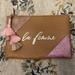 Anthropologie Bags | Anthropologie Femme Clutch Bag Nwot | Color: Pink/Tan | Size: Os