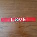 Disney Accessories | Disney Parks Silicone Slap Bracelet Pride Love Heart Hands Peace Love & Mickey | Color: Red/White | Size: Osbb