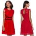 Disney Dresses | Disney Juniors Coco Red Lace Latin Spanish Dress Xs Keyhole Floral Halloween | Color: Black/Red | Size: Xsj
