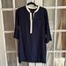 J. Crew Dresses | J Crew Long Sleeved Shift Dress | Color: Blue/White | Size: 4