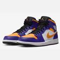 Nike Shoes | Nike Air Jordan 1 Mid Mens Shoes Size 11.5 Dq8426-517 | Color: Purple/Yellow | Size: 11.5