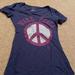 American Eagle Outfitters Shirts & Tops | American Eagle Make Peace T-Shirt | Color: Blue/Red | Size: Xsg