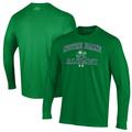 Men's Under Armour Green Notre Dame Fighting Irish Alumni Performance Long Sleeve T-Shirt