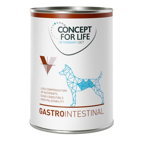 6 x 400 g Gastro Intestinal Concept for Life Veterinary Diet Hundefutter nass