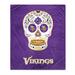 Minnesota Vikings 60'' x 70'' Sugar Skull Fleece Blanket