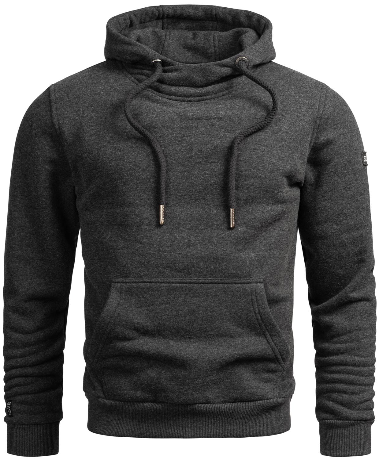 Kapuzenpullover ALESSANDRO SALVARINI "ASCalgarii", Herren, Gr. XXXL (58), grau (dunkelgrau), Obermaterial: 65% Baumwolle, 35% Polyester, Pullover Sweatshirt Hoodie Image