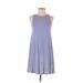 Old Navy Casual Dress - A-Line: Blue Stripes Dresses - Women's Size X-Small