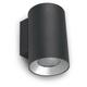 Luminaire Mural leds C4 Cosmos Ø131 Double Emission led Extérieur Up Down Light Medium Urban Gris