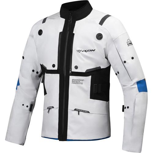 Ixon M-Skeid Motorrad Textiljacke, grau-blau, Größe 3XL