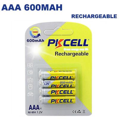 Pkcell - 4 Wiederaufladbare Batterien aaa 600mAh 1.2V Image