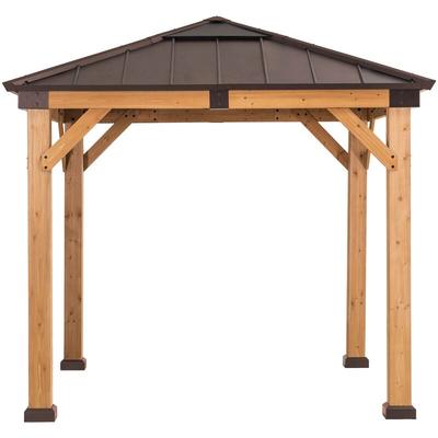 Zedernholz Gazebo rapi in Braun - 273cm x 273cm Image