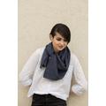 Navy Blue Scarf, Blue Knit Scarves For Women, Unique Scarves, Women's Fashion Designer Scarf