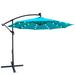 10 ft Outdoor Patio Umbrella Solar Powered LED Lighted Sun Shade