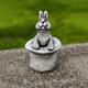 Rabbit out of a hat Magic home decor Concrete hare statue Easter bunny sculpture Outdoor garden ornament Stone figurine Rabbit lovers gift
