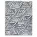 Signature Design by Ashley Adalock Contemporary 7 10 x 10 Chenille Printed Geometric Pattern Large Area Rug Gray Dark Gray & Cream