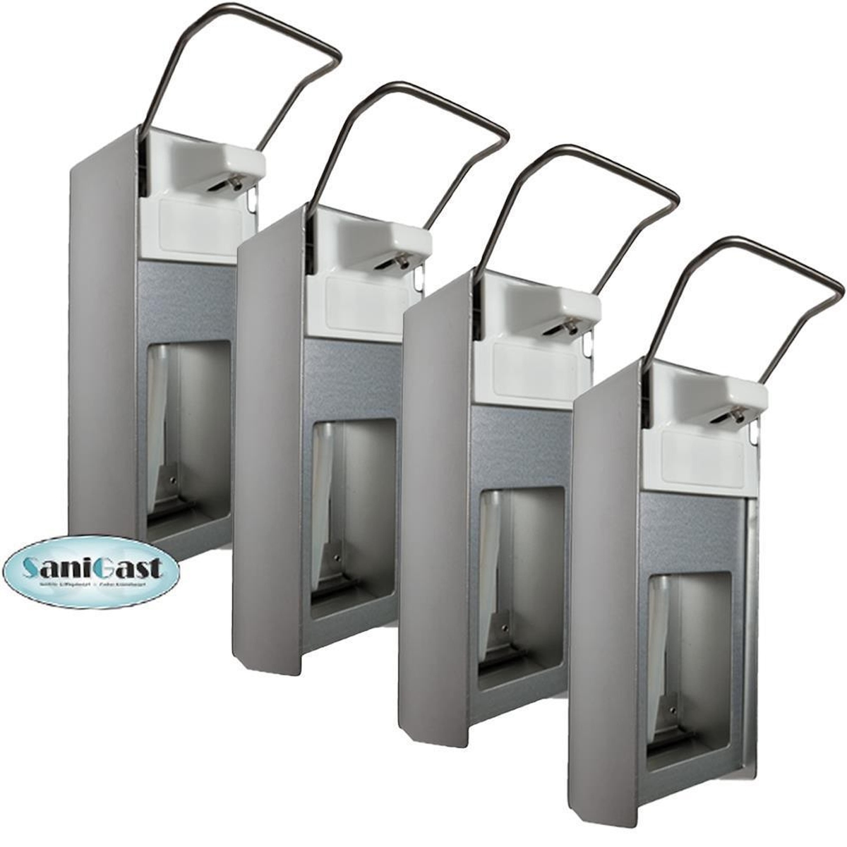 BodyProducts 4 Desinfektionsspender Alu 1000 ml Euronorm - KH - Alufront - Edelstahlpumpe Image