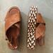 Coach Shoes | Coach Sandals Platforms/Wedges Size 11 | Color: Brown/Cream | Size: 11