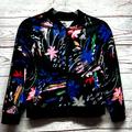 Adidas Jackets & Coats | Adidas Girls Full Zip Lightweight Floral Jacket Size Large 14 | Color: Black | Size: 14g