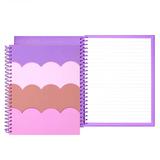 Kate Spade Office | Kate Spade Scallop Spiral Notebook Purple Pink Back To School Work From Home Nwt | Color: Pink/Purple | Size: 6.5 X 8.25