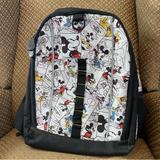 Disney Accessories | Disney Parks Mickey Mouse Black & White Multicolor Backpack Comic Strip Theme | Color: Black/White | Size: Os