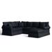 Multi Color Sectional - Birch Lane™ Bircham 3 - Piece Upholstered Sectional, Synthetic | 31 H x 117 W x 94 D in | Wayfair
