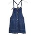 American Eagle Outfitters Dresses | American Eagle Denim Overalls Dress Xs Blue Raw Hem Button Front Y2k 90s | Color: Blue | Size: S