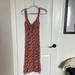 Zara Dresses | Floral Midi Dress | Color: Pink/Red | Size: M