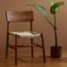 Robert Allen Pirwi Solid Wood Side Chair Wood in Brown | 31.89 H x 20.87 W x 20.87 D in | Wayfair FUR-PF-DES002TZCP