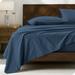 Bare Home Organic 100% Cotton Percale Sheet Set Cotton Percale in Blue | Full | Wayfair 840105702023