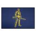 Blue 30 x 19 x 0.25 in Area Rug - FANMATS West Virginia Mountaineers Starter Mat Accent Rug Nylon | 30 H x 19 W x 0.25 D in | Wayfair 36753