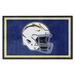 Blue/Navy 71 x 44 x 0.5 in Area Rug - FANMATS Los Angeles Chargers Nylon | 71 H x 44 W x 0.5 D in | Wayfair 36207