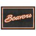 Red 88 x 59.5 x 0.5 in Area Rug - FANMATS Oregon State Beavers Nylon | 88 H x 59.5 W x 0.5 D in | Wayfair 36490