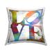 Stupell Industries Rainbow Love Distressed Letters Printed Throw Pillow Design By Jamie Macdowell /Polyfill blend | 18 H x 18 W x 7 D in | Wayfair