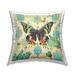 Stupell Industries Vivid Butterfly Damask Pattern Printed Throw Pillow Design By Evelia Designs /Polyfill blend | 18 H x 18 W x 7 D in | Wayfair