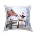 Stupell Industries Happy Snowman & Horse Farm Printed Throw Pillow Design By Pip Wilson Polyester/Polyfill blend | 18 H x 18 W x 7 D in | Wayfair