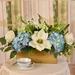 Primrue Roses & Magnolia Floral Arrangements in Vase Faux Silk | 14 H x 22 W x 12 D in | Wayfair C918A5B612B740D58C334B5E4EB068BC