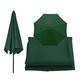 LATUAL Replacement Parasol Fabric Canopy For 2.7m/3m Round Parasols With 6 Arms/ 8 Arms, Sun Umbrella Top Cover Cloth,Polyester， Anti-ultraviolet, Waterproof, 5 Colors(Size:2.7M-8Ribs,Color:Green)