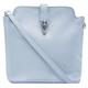 Handbag Bliss Italian Leather Crossover Cross Body Shoulder Bag Handbag in Soft Leather Baby Powder Blue