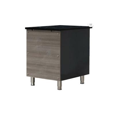 Kassentisch Edelstahl Granit rosa/grau Kassentheke Ladentheke 600x820x870mm Image