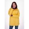 Regenjacke DEPROC ACTIVE "Friesennerz NEW ELLESMERE", Damen, Gr. 40/42 (M), gelb, Obermaterial: 100% Polyurethan;Futter: 100% Polyester, casual, figurumspielend, Langarm gerader Abschluss mit Druckknopf, Jacken, auch in Großen Größen erhältlich