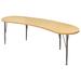 "Curved Table, Adjustable Height Legs, Table Top Height Range 21"" to 30"", Ready-To-Assemble - Tot Mate TM9373R.0577"