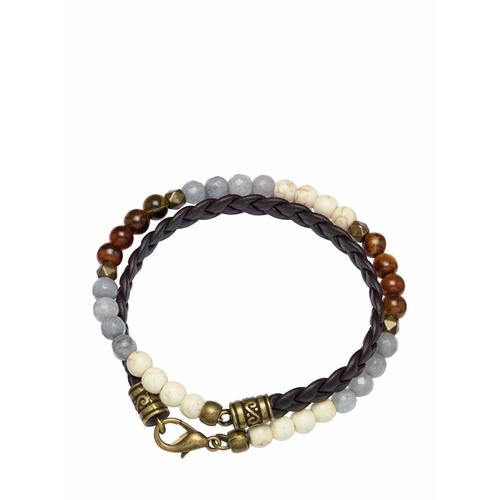 Mey & Edlich Herren Armband Leibwächter-Wickelarmband schwarz L, M