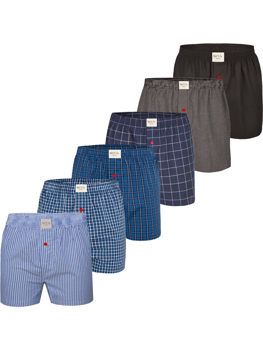 Phil & Co. Berlin Boxershorts Herren mehrfarbig, L Image