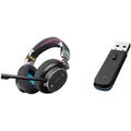 Skullcandy PLYR Gaming-Headset & Ultra-Niedrig-Latenz-Funkübertrager/Kabelgebunden/Kabelloses Over-Ear-Gaming-Headset für PC, Playstation, PS4, PS5, Xbox, Nintendo Switch - Schwarz Digi-Hype