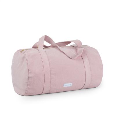 Sac bowling en toile de coton bio rose délicat