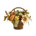 16" Fall Pumpkin Gourds and Berries Artificial Autumn Arrangement - 16