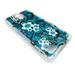 For AT&T AXIA QS5509A / Cricket Vision N5001 Liquid Cover Phone Case - Aqua Teal Flower