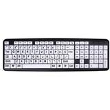 Large Print Wired Keyboard For Low Vision Individuals